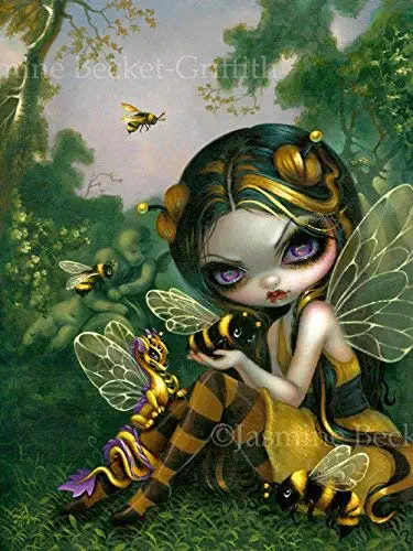 “Bumblebee Dragonling” SIGNED Glossy Photo Art Prints by Jasmine Becket-Griffith