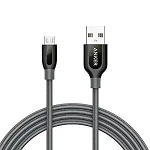 Anker Powerline+ Micro USB (6ft) The Premium Durable Cable [Double Braided Nylon] for Samsung, Nexus, LG, Motorola, Android Smartphones and More