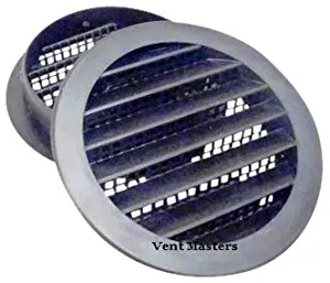 Maurice Franklin 2" Round Plastic Vent - Black - Package of 6