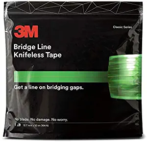 3M Bridge Line Knifeless Vinyl Wrap Cutting Tape 50 Meter Roll (164 Ft) for door seams and gaps