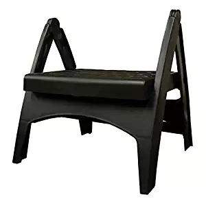 Adams Manufacturing 8530-02-3731 Quik-Fold Step Stool, Black