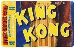 Collectible Phone Card: $1. Face: King Kong & Empire State Building (Middle Card From Puzzle)