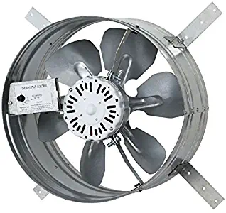 Iliving ILG8G14-12T Newest Automatic Gable Mount Attic Ventilator Fan with Adjustable Thermostat, 3.10 Amp