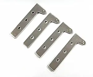 Antrader 360 Degree Rotatable Pivot Hinge for Window or Door Pack of 4