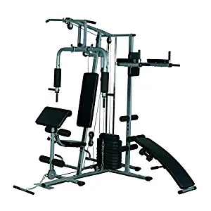 Tidyard Complete Home Gym System All-in-One Fitness Weight Training Exercise Workout Station Equipment Gym Strength Machine Weightlifting and Total Body Building