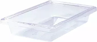 Rubbermaid 3307 2 gallon Capacity, 18" Length x 12" Width x 3-1/2" Depth, Clear Color, Polycarbonate Food and Tote Box