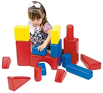 School Specialty Plastic Hollow Blocks, 17 Pieces