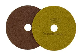 Scotch-Brite 48193 Scotch-Brite Diamond Floor Pad Plus, 12 in, Polyester, Sienna