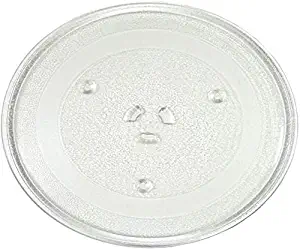 HQRP 11.25" / 28.5cm Glass Turntable Tray fits GE, Hotpoint, Samsung, Magic Chef, Panasonic, Oster, Sunbeam, Sears, Kenmore, Danby, Jenn-Air, Maytag Microwave Oven Cooking Plate 285mm 11-1/4 inch