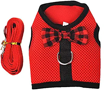 RC GearPro Rabbits Harness with Elastic Leash Suitable for Small Pets Cat Guinea Pig Chest Strap Set