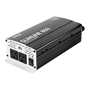 Wagan 3718 800W Slim Line AC to DC Inverter 800W TrueRated 1600W Surge Power Inverter