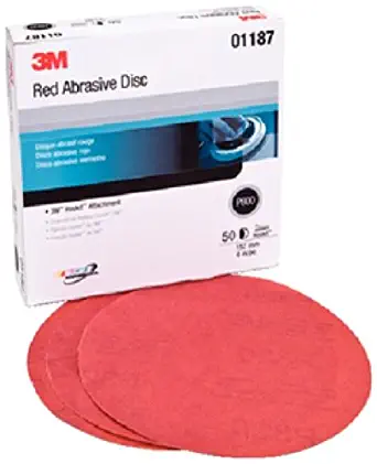 3M Red Hookit Disc 6 P600a 50/Bx 1189