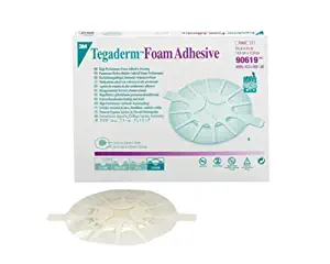3m Tegaderm Foam Adhesive Dressing 5 1/2" x 5 1/2" (3" x 3" Pad) Heel Design (Box of 5)