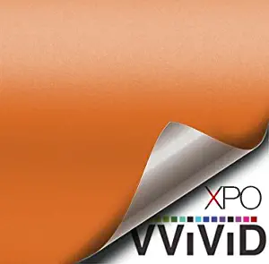 VViViD Matte Orange Vinyl Wrap Roll with Air Release Technology (1ft x 5ft)