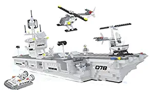 Navy Aircraft Carrier Army Guard War 1933pc Includes Helicopters And An Army Chases Boat And Much More.. Ausini Educational Building Blocks Set – Best Gift for Boys and Girls