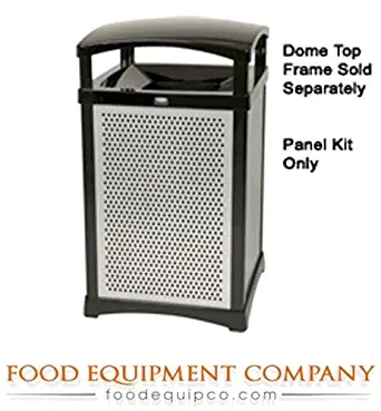 Rubbermaid Commercial Products FG9W5000BRNZ Infinity Panel Kit for Square Decorative Waste Containers, Perforated (Bronze, 35-Gallon)