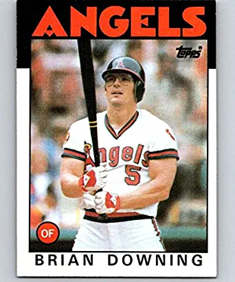 1986 Topps Baseball #772 Brian Downing California Angels Official MLB Trading Card (stock photo used, NM or better guaranteed)