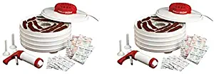 Nesco FD-28JX Jerky Xpress Dehydrator Kit with Jerky Gun - MADE IN USA (2-(Pack))