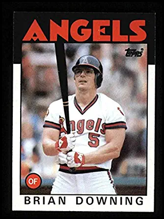 1986 Topps # 772 Brian Downing Los Angeles Angels (Baseball Card) Dean's Cards 8 - NM/MT Angels