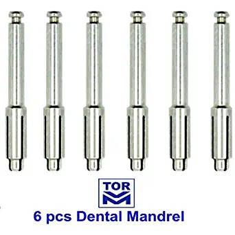 6pcs Dental Mandrel Soflex type Flexi Disc Fit RA Shank For Polishing Disk