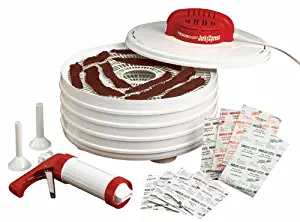 NESCO FD-28JX, Jerky Xpress Dehydrator Kit with Jerky Gun, White, 350 watts (Renewed)