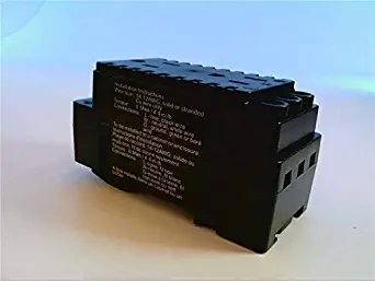 EMPHATEC 330036 AC Duplex Outlet, CSA (CERT.) UL (RECOGNIZED), with LED (ON = Power ON), ACDX, 42 MM DIN Rail Space, 15 AMPS, Vanguard