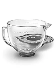 KitchenAid K5GB 5-Qt. Tilt-Head Glass Bowl with Measurement Markings & Lid