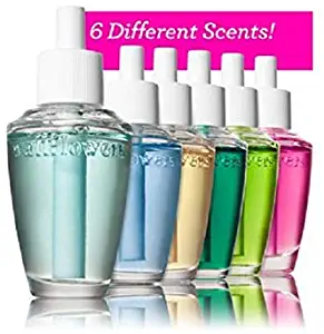 Bath & Body Works 6-Pack Wallflowers Sampler Fragrance Refills, 6 Different Scents, Assorted Colors