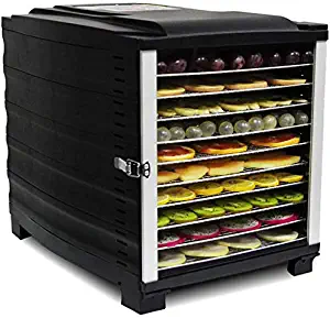 Gpzj Food Dehydrator Machine Fruit Dryer, 10 Layers 30-70°C Adjustable Temperature Electric Vegetable Dryer Machine Food Dryer, Over Heat Protection, 800W