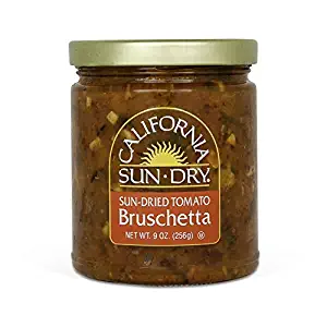 California Sun Dry Sun Dried Tomato Bruschetta, Gluten Free, 9 Ounce Jar, Pack of 2