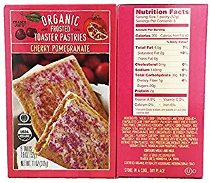 Trader Joe’s Organic Frosted Toaster Pastries - Cherry Pomegranate (2 pack)