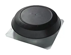 Broan 356BK1600 CFM Roof Mount Powered Attic Ventilator, Black PVC Dome