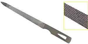 4.5 Inch Triple Cut Stainless Steel Nail File (3 Pack)