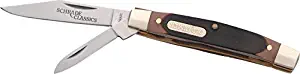 Old Timer 33OT Middleman Jack 5.7in S.S. Traditional Folding Knife with 2.4in Clip Point Blade and Sawcut Handle for Outdoor, Hunting, Camping and EDC