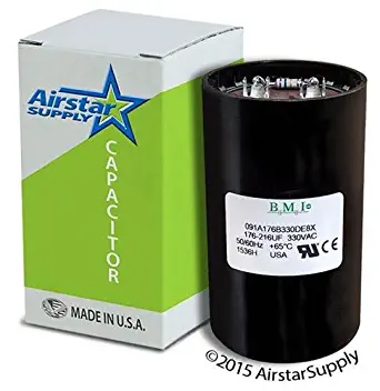 CPT01808 -American Standard 176-216 MFD 330 Volt OEM Replacement Start Capacitor