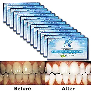 EZGO Teeth Whitening Strips - 28 Count 14 Days Course, Bonus Shade Guide Advanced New Formula, 6% HP, Whiten Your Teeth Faster