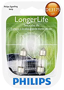 Philips DE3175 LongerLife Miniature Bulb, 2 Pack