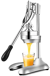 Citrus Juicer, Stainless Steel Lemon Squeezer, Premium Heavy Duty Mini Manual Juice Press, Lime Squeezer Stand