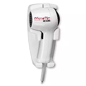 Andis 1600-Watt Quiet Wall Mounted HangUp Hair Dryer, White (30135)