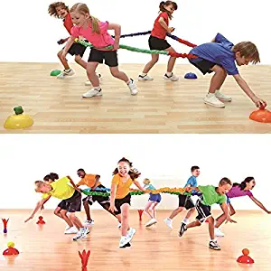 Elastic Fleece Cooperative Stretchy Band Integrations Dynamic Movement Exercise Latex Band Stretchy 12 Feet Creative Movement Prop for Group Activities Special Needs Large Motor Coordination