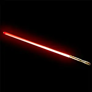 YDD Jedi Sith LED Light Saber Force FX Lightsaber with Loud Sound and High Light, Metal Hilt, Rechargeable Lightsaber Toy for Cosplay Party（Red）