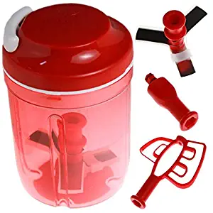 Tupperware Turbo Chef Herb Smart Chopper 730ml / 24.6 OZ (Red)