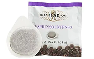 Miscela d'Oro Single Shot Espresso Intenso Ground Pods, 150 pack