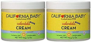 California Baby Calendula Moisturizing Cream (4 oz.) Hydrates Soft, Sensitive Skin | Plant-Based, Vegan Friendly | Soothes irritation caused by dry skin on Face, Arms and Body | 2 Pack