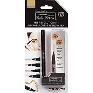 BELLA BROW By Dream Look, Microblading Eyebrow Pen with Precision Applicator (Single Pack - Blonde) – As Seen On TV, Natural Looking, Smudge Proof, Waterproof, Long Lasting