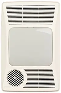 Broan-NuTone 100HFL Directionally-Adjustable Bath Fan with Heater and Fluorescent Light