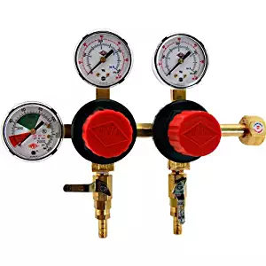 TapRite Separate Pressure Adjusting 2 Product CO2 Regulator