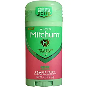 Mitchum For Women Triple Odor Defense Invisible Solid Antiperspirant & Deodorant 2.70 oz (Pack of 4)