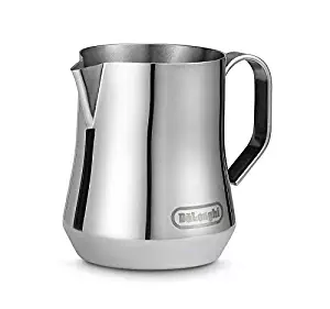 De'Longhi DLSC060 Milk Frothing Jug, 12 oz, Stainless Steel