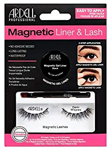 Ardell Magnetic Gel EyeLiner & False Lashes, Demi Wispies, 1 set